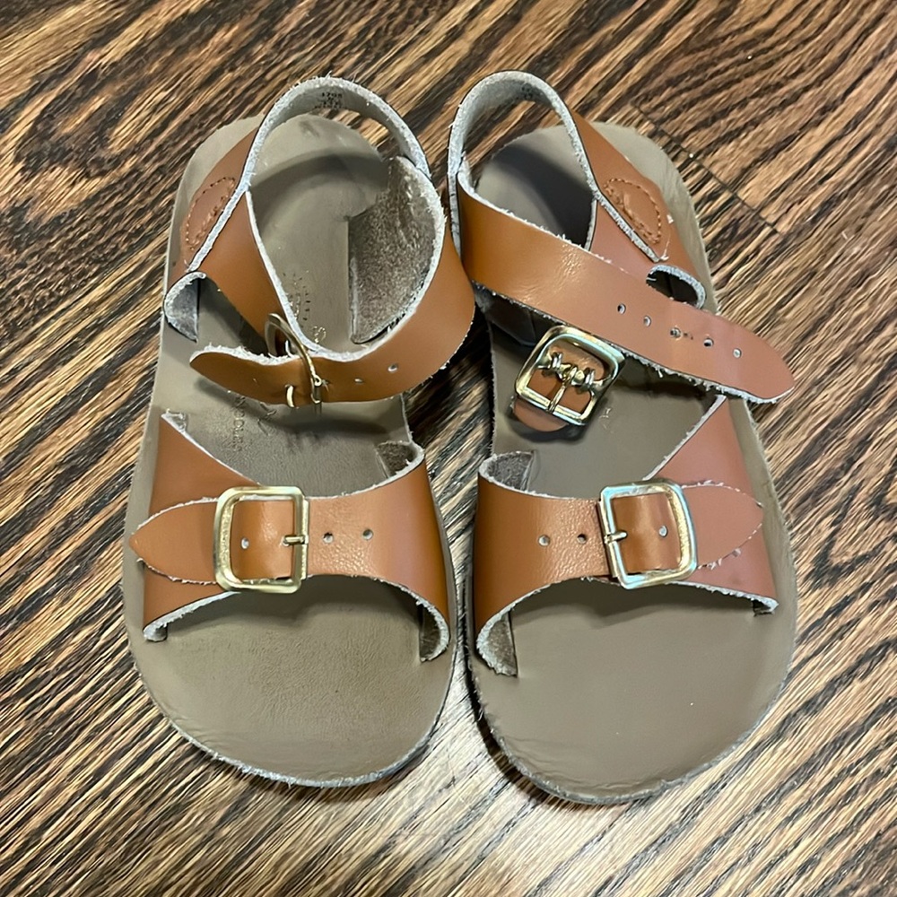 Brown  toddler sandals size 8